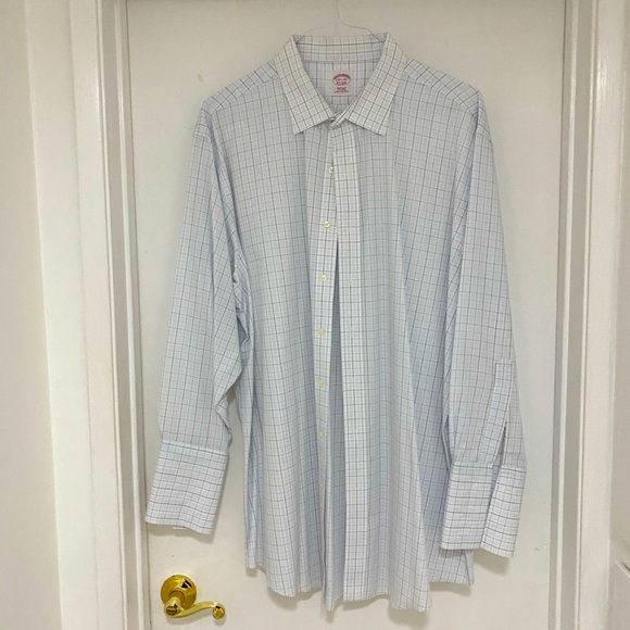 BROOKS BROTHERS French Cuff Dress Shirt 18.5 34 - Picture 2 of 9